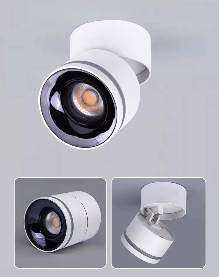 Zigbee/WiFi Tuya Smart Ceiling Light RGB Dimmable Spotlights Adjustable Angle COB Downlight Voice Contro Work with Alexa Google