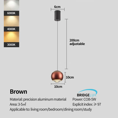 Bedside chandelier modern simple, and luxurious bedroom small chandelier restaurant bar and counter adjustable ceiling light