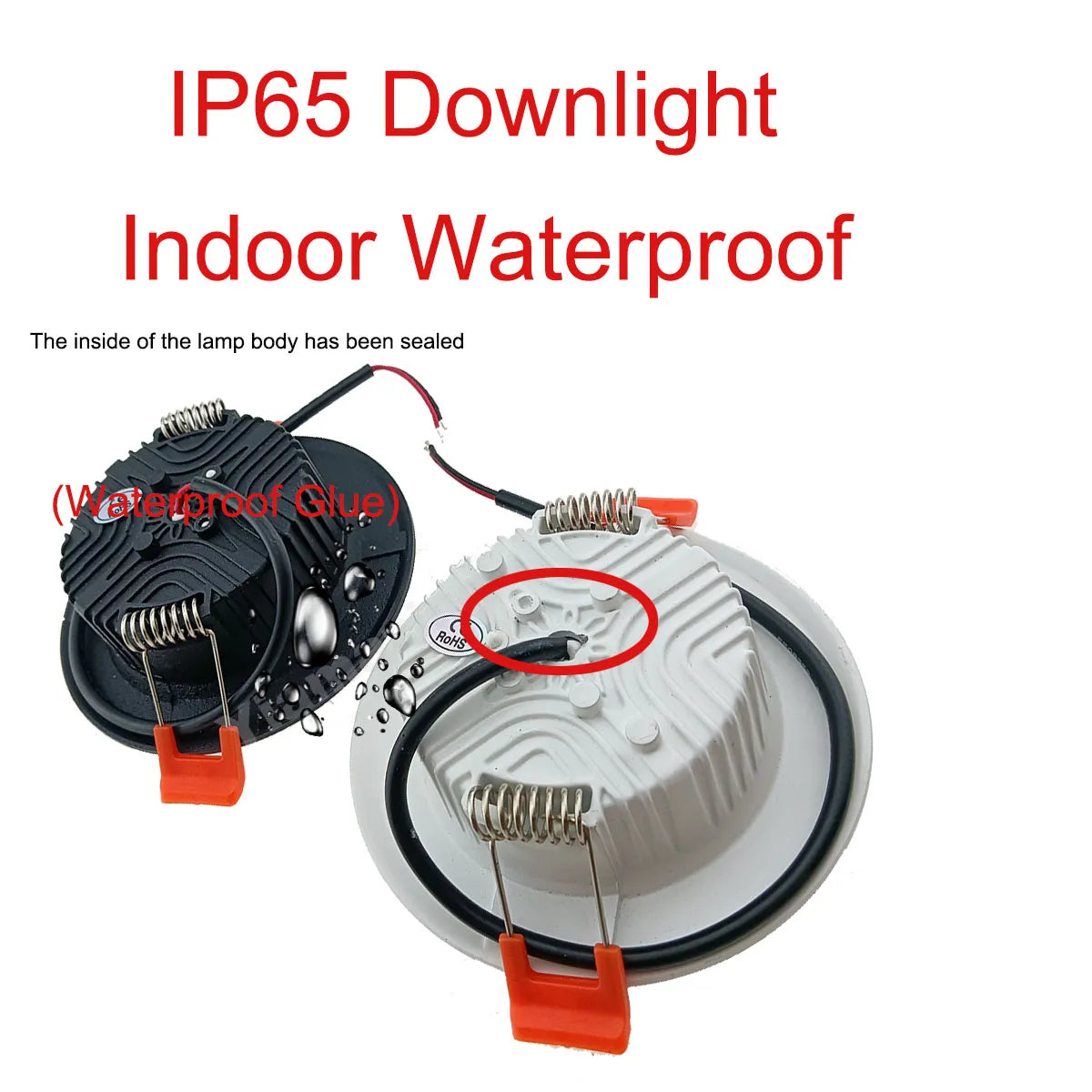 Recessed Built-in Led Spots 220v IP65 Waterproof LED Downlight Dimmable 7W 9W 12W 15W Kitchen Bathroom Toilet Hotel Ceiling Lamp