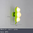 Art Deco LED Wall Lamp Modern Beige Green Pink Resin Hyacinth Bean Living Room Bedroom Aisle Restaurant G9 Bulb Lighting