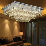 LED Crystal Stainless Steel Rectangle LED Lamp.LED Light.Ceiling Lights.LED Ceiling Light.Ceiling Lamp For Foyer Bedroom Hall