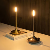 LED Candle Charging Restaurant Bar Lamp Desktop Decoration Atmosphere Touch Night Light Led Desk Lamps Candlelight Table Lamp