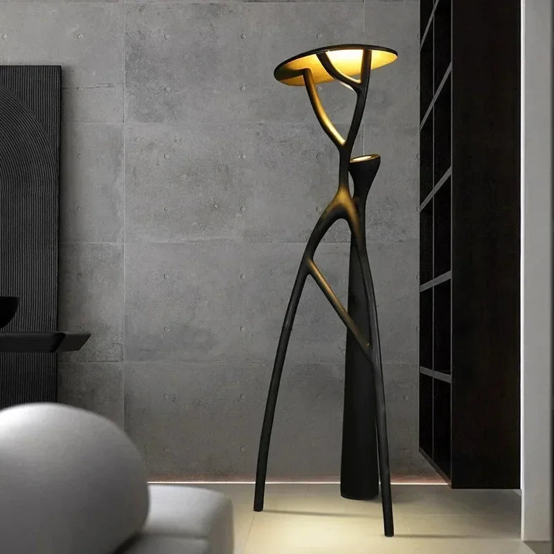 2025 European Style Modern Led Salon Vertical Floor Lamp Home Creative Design Living Room Restaurant Hotel Lobby Outdoor Garden