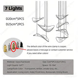2026 New French Clear Glass Lustre Chandelier, Custom Hardware Pendant Lamp for Duplex Stairwell, Elegant Light for Ceilings