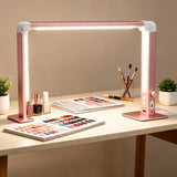 Square Foldable LED Nail Desk Lamp 36W - 3000LM Half-Moon Manicure & Eyelash Light