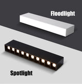 Anti-Glare Linear Surface Mounted LED Grille Downlight - 10W 20W 30W 40W