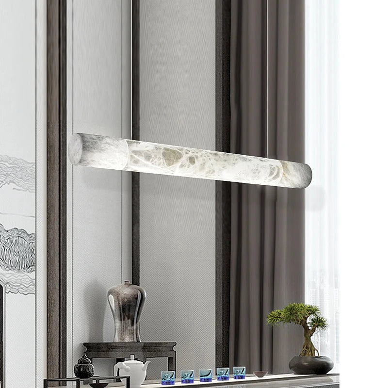 2026 New Trend Marble Collection LED DIY Hanging Lamps Chandelier Lighting Fixtures Lustre Suspension Luminaire Lampen For Foyer