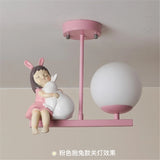 Children's Room Bedside Ceiling Lamp Girl Boy Wall Art Ceiling Lights Creative Cartoon Eye Protection Led  Home Decor Fixtures