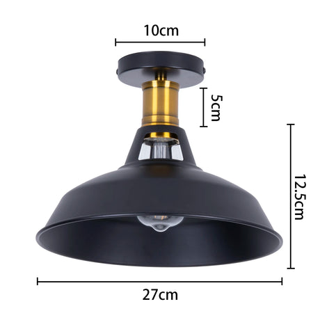Vintage Retro Ceiling Light Flush Mount Lamp Shade Industrial Lights Lighting for Indoor Bedroom Kitchen Living Room Home Decors