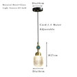  Modern Pendant Light Hanging Adjustable Gold Pendant Lighting for Kitchen Island  bedside living room with Unique Acrylic