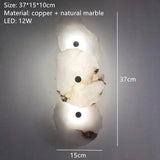 Modern Luxury Marble LED Wall Lights Novelty Irregular Stone Wall Lamps Bedroom TV Background Corridor Home Decor Art Lighting