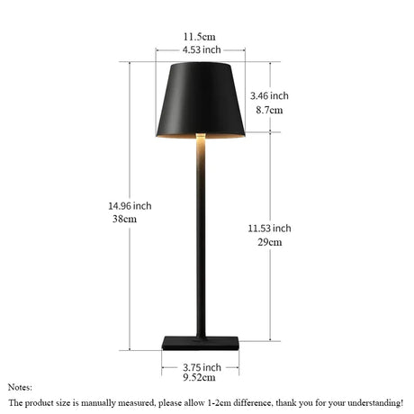 LED Table Lamp Portable touch Desk Lamp Rechargeable Vintage Lamp for Restaurant Bedroom Bars Camping Coffee Shop Night Light