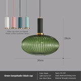 Nordic Retro restaurant colorful Glass pendant lights Creative living room Lamp Simple bedside lamp LED E27 light
