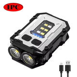 Portable Mini Keychain Flashlight Led Bright EDC Torch Magnetic Cap Clip Lamp Flash Light Outdoor Camping Fishing Tools