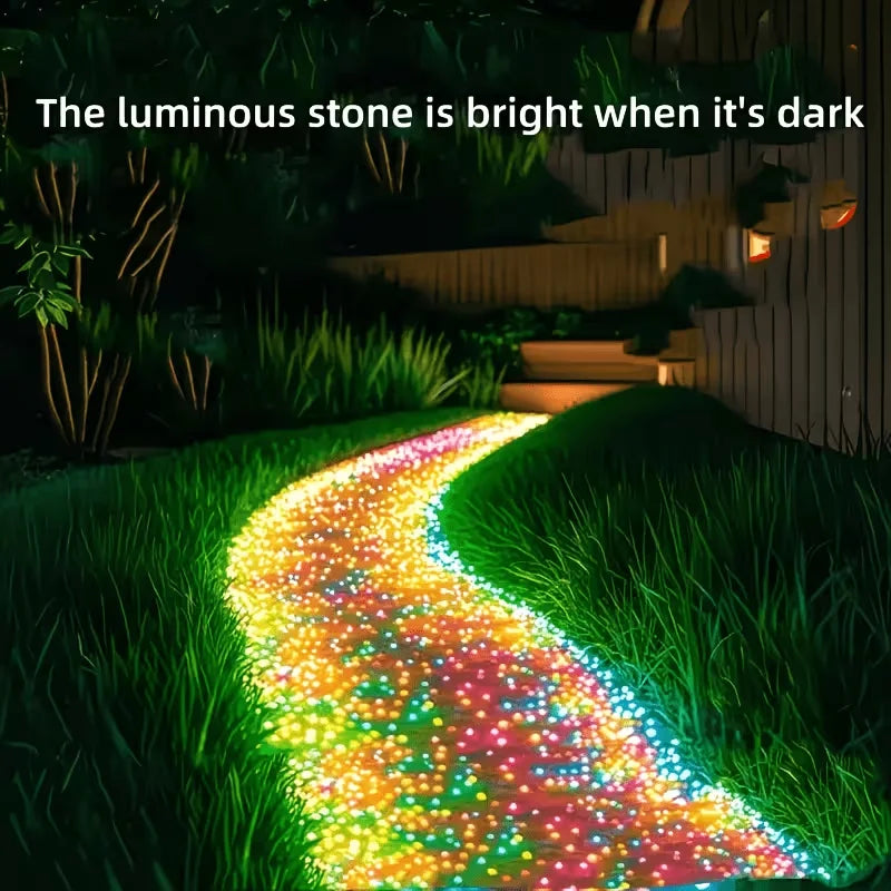 3000Pcs/Bag Luminous Glow Sand, Garden Wedding Party Aquarium Decor, Colorful Reusable Mini Landscape Pot Gardening Supplies