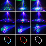 Mini 30W RGB Beam Pattern Moving Head Light - DMX & Sound-Activated Strobe Stage Light for DJ, Disco, Party & Christmas