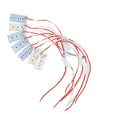 5-Pack 1.5W 5V 5730 SMD LED Color Lamp Boards with Wires - High-Brightness Light Source Modules (Red, Yellow, Green, Blue, Warm White)