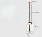 Nordic Style Designer Postmodern Luxury Glass Single Head Pendant Lamp Creative Art Bar Dining Lighting Fixture