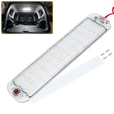 72 LED 12V-80V Car Interior Light Bar - Universal Switched Ceiling Lamp for RV & Boat