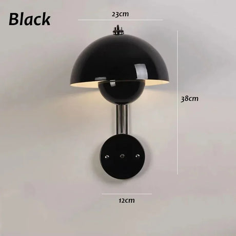 E27 Nordic Wall Lamp LED Torch Bedside Lamps Indoor Lighting Fixture Mushroom Sconces Creative Macaron Switch for Living Room