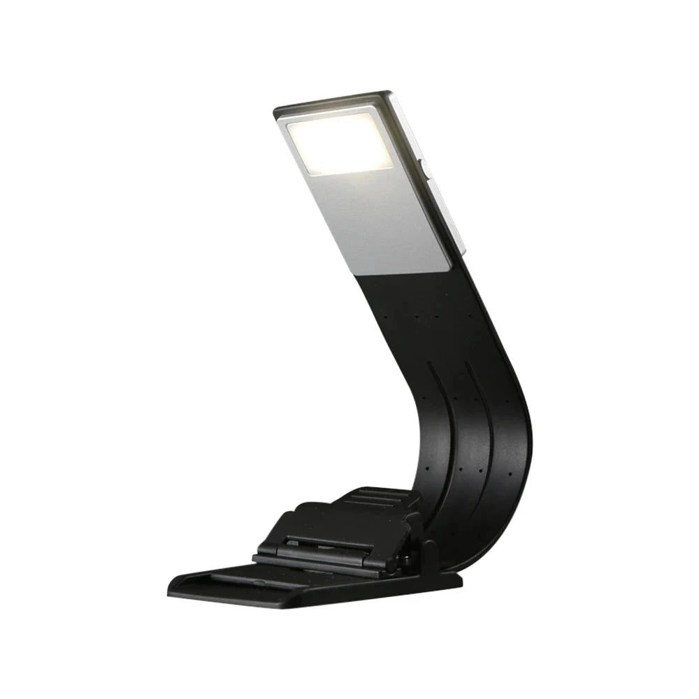 Portable LED Reading Book Light With Detachable Flexible Clip USB Rechargeable Lamp For Kindle eBook Readers