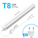Plug-In 50cm T5/T8 Aluminum LED Light Tube (15W/25W) EU/US Plug - 110V/220V Ceiling & Under-Cabinet Lamp for Basement, Warehouse & Storage