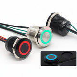 19mm 20A Push Button Switch - IP66 Waterproof Metal LED Light