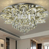 High-end Luxury LED Chandelier Living Room Restaurant Bedroom Hotel Villa Remote Control Crystal Pendant Lamp Home Decor Light
