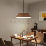 Nordic Modern Wood Grain Log Metal Pendant Lights for Table Dining Room Kitchen Hanging Lamp Fixture Home Decor Lighting Lusters