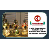 Pet 8cm Simulation Interior Christmas Pendant Transparent Led Warm White Light Christmas Ball For Holiday Party New Year 2025