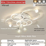 Modern Crystal Ceiling Light Dimmable Flush Mount LED Chandelier for Living Room Dining Room Hallway Lighting