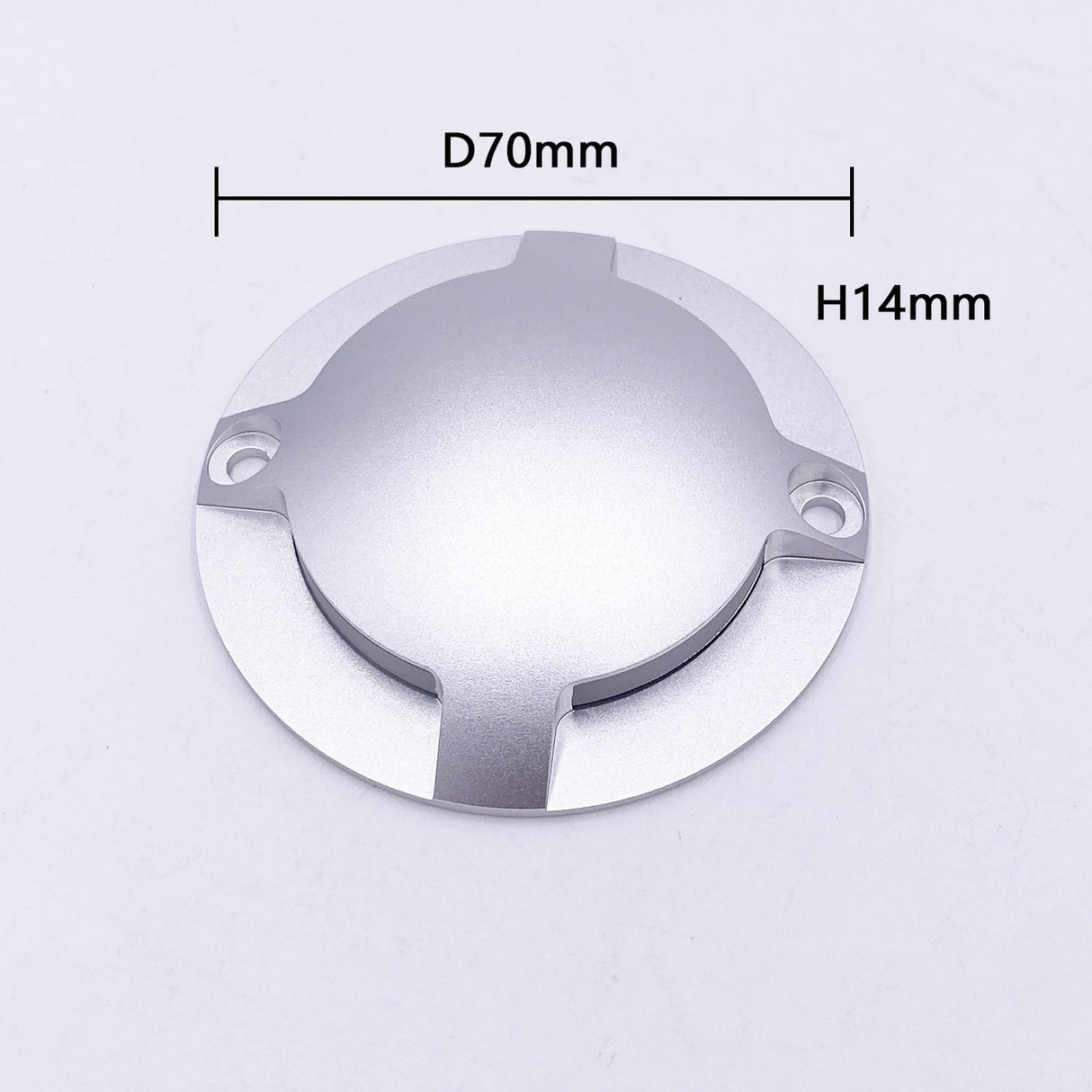 4-Hole Ultra-Thin Outdoor LED Ground Light (DC12V/24V, 1W/2W) - IP67 Surface Mount Step Light for Deck, Lawn & Courtyard