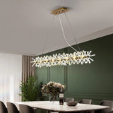 Nordic Modern Ceiling Chandelier Bedroom Dining Living Room Crystal Pendant Lamp Interior Decoration Firefly Garland LED Light