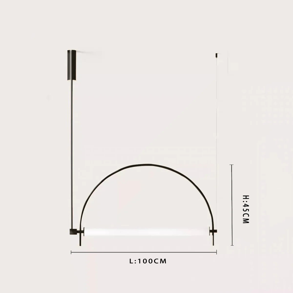 Minimalist LED Hanging Chandelier - Modern Pendant Light for Living Room & Office