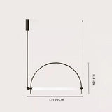Minimalist LED Hanging Chandelier - Modern Pendant Light for Living Room & Office