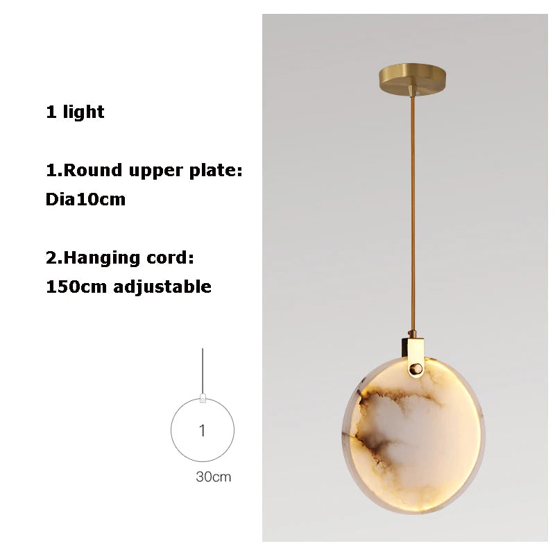 New Chinese LED Marble Gold Home Deco Designer Chandelier Lighting 2026 New Trend Lustre Hanging Lamps For Living Room