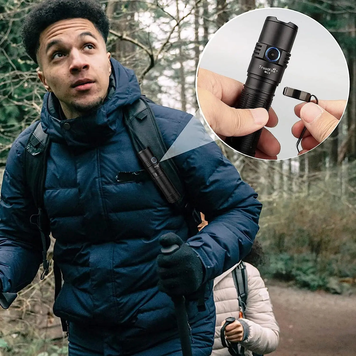 MC5 3300-Lumen EDC Flashlight - Magnetic Rechargeable IP68 Waterproof LED Torch