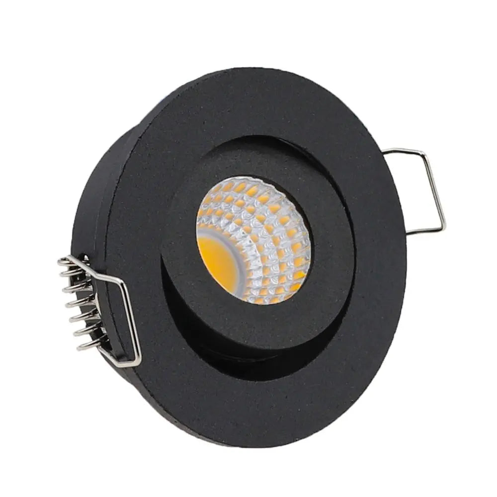 Dimmable LED Waterproof IP65 COB Ceiling Outdoor Recessed 3W AC90-260V DC12V Warm White LED Downlight Hotel Villa Home Lighting