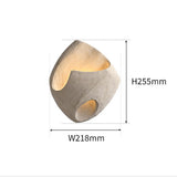 Wabi Sabi Style Cement Wall Lamp, Japanese Style Creative Wall Light for Art Hotel Livingroom Background Bedroom LED Lighting