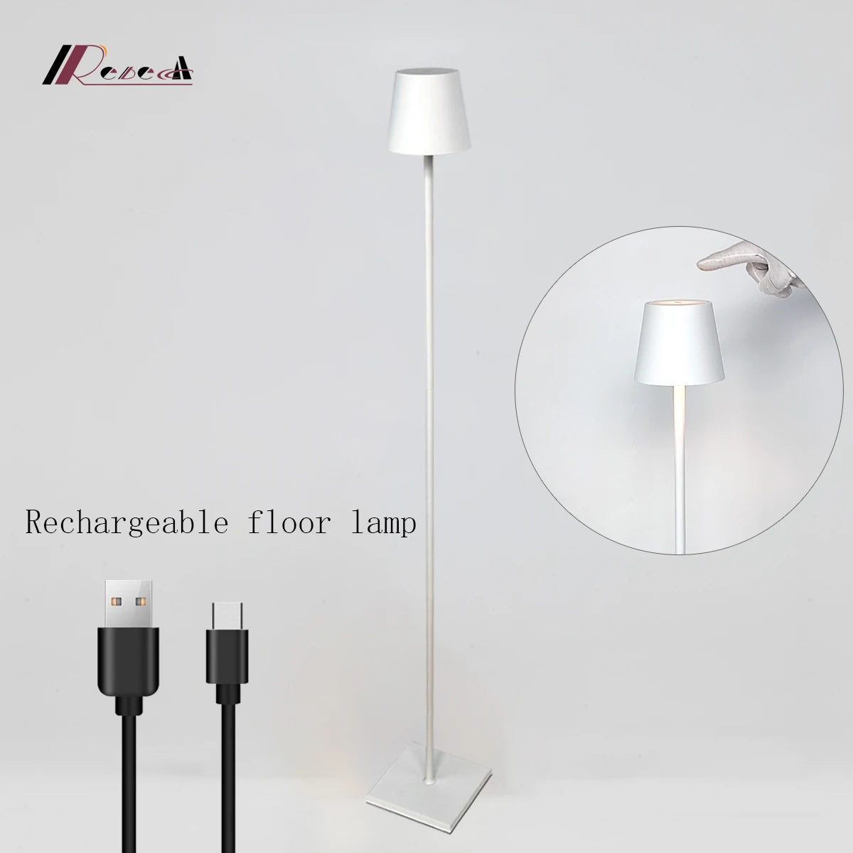 2025 annual minimalist version of the wireless floor lamp can be infinitely touch dimming suitable for living room cafe