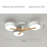 Nordic Modern Macaron Ceiling Lamp Chandelier Bedroom Minimalist Wood Home Decor Living Room Kitchen LED Lighting Fixtures