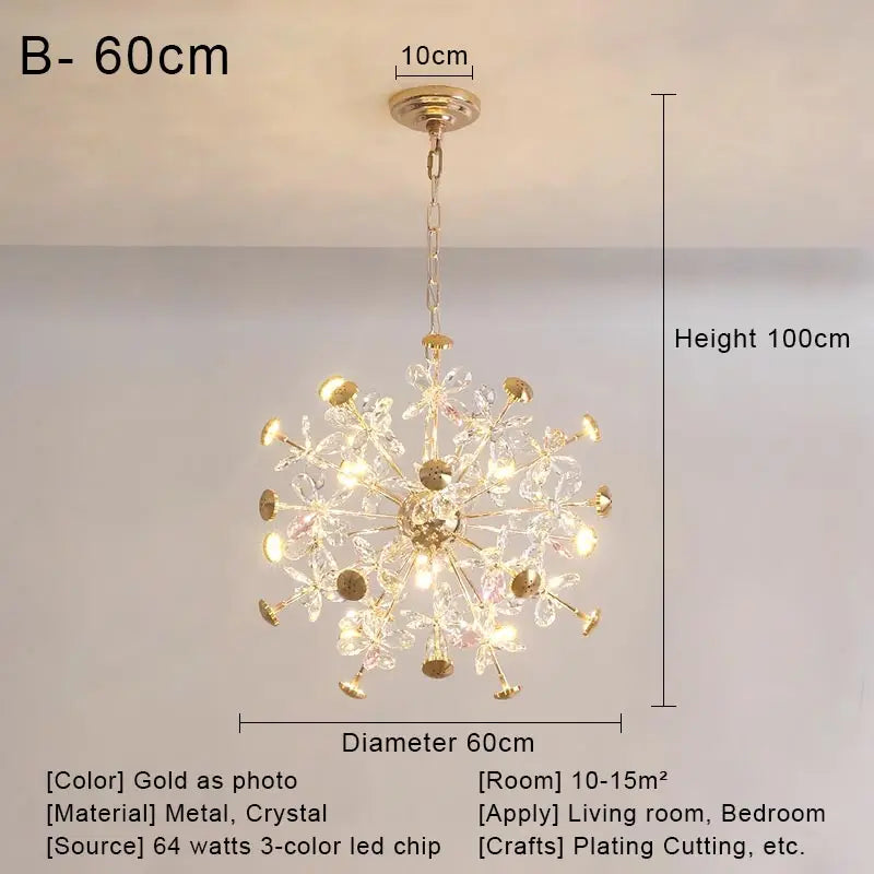 Nordic Crystal Led Ceiling Pendant Lamp Modern Clear Crystal G9 LED Lamp for Dining Room Bedroom House Decor Suspension Lamp