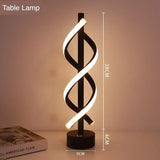 Nordic RGB LED Floor Lamp - Postmodern Spiral Corner Light for Living Room