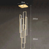Modern ring stairs led lights pendant light lamps for living room led Chandeliers for dining room hanging light indoor lighting
