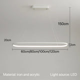 Nordic Lamp Modern LED Ring Pendant Light Kitchen Dining Room Island Indoor Chandelier Hanging Lamp Suspension String Design