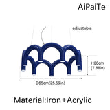 Round arched Modern LED Ceiling Suspension chandelier light ,Restaurant, Bedroom, Living room home decoration,lustre Pendant