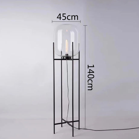 Modern home decors lighting Nordic floor light LED living room standing fixtures study bedroom glass table lamps