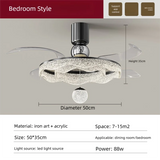 Fan Light 2026 New Living Room Light Luxury High end Italian Minimalist Restaurant Ceiling Fan Light Whole House Lighting Fixtures