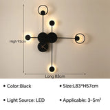 Modern LED Wall Lamp Clock Sconce for Bedroom Bedside Living Dining Room Aisle Porch Corridor Home Decors Lighting Fixture Luster