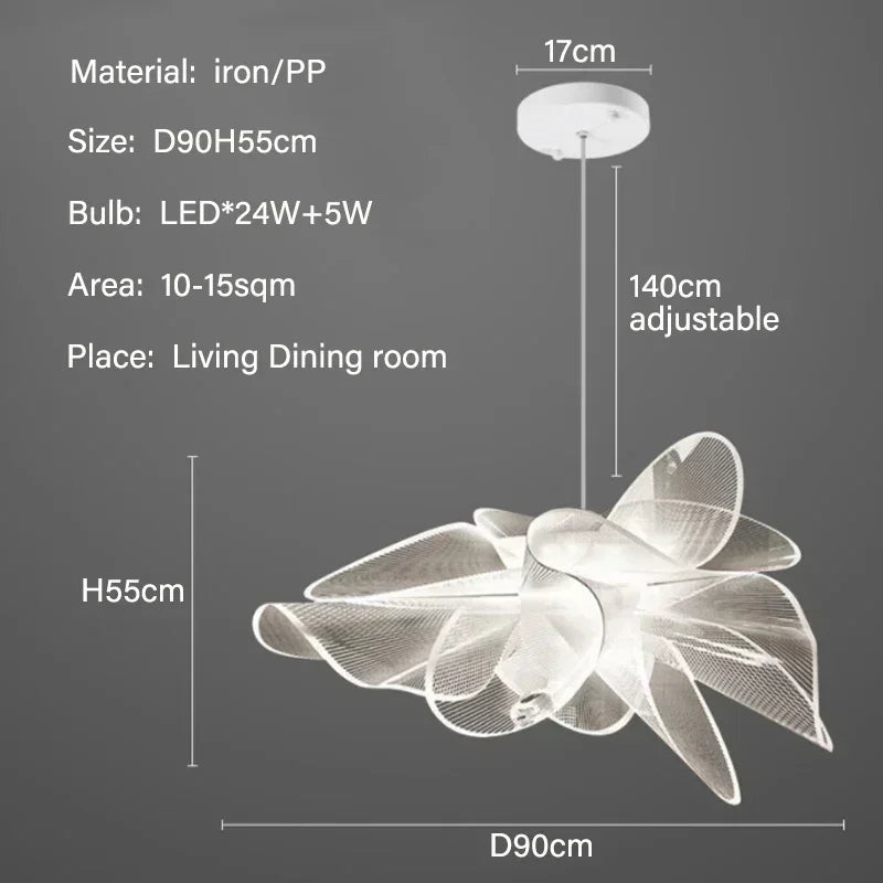 Nordic Italian Designer Led Chandelier for Kitchen Living Room Modern Luxury Pendant Light Hanging Suspension Lamp Decor